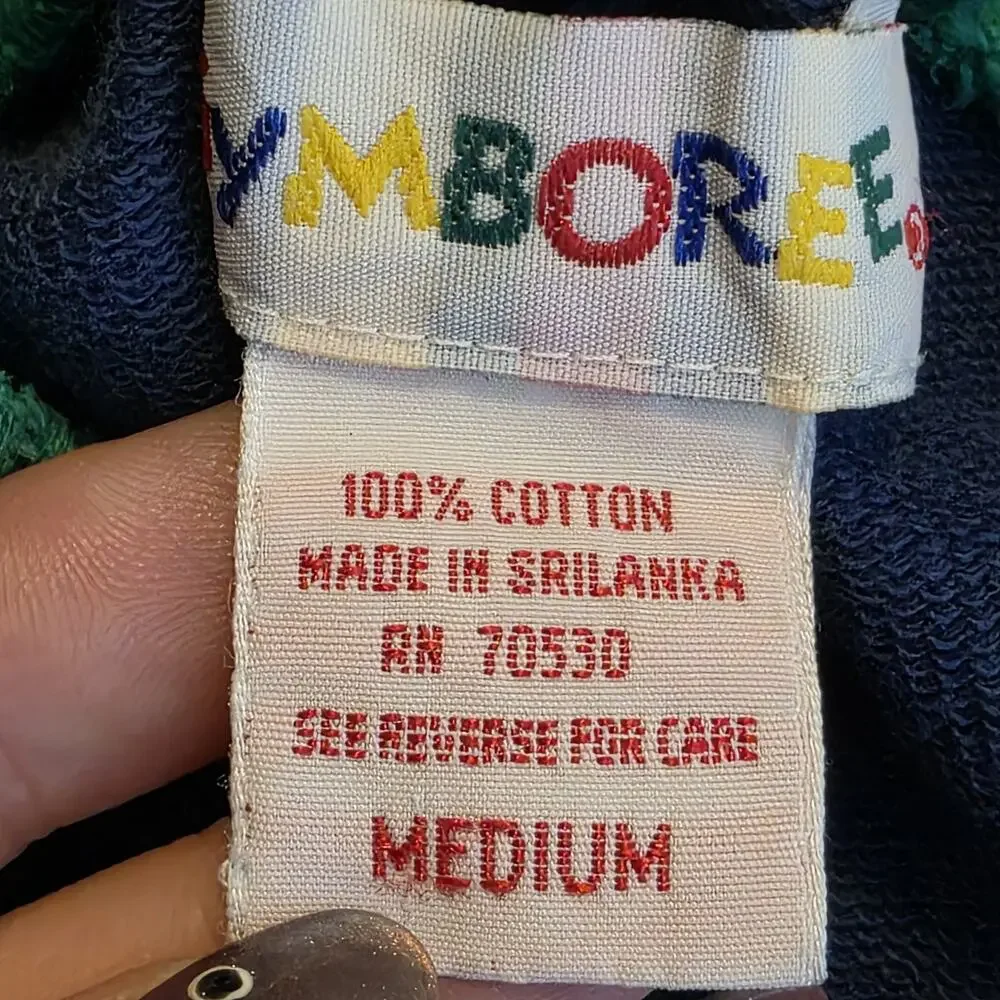 Vintage 90s Gymboree Color Block Jogger Pants Medium Primary Play Condition - M